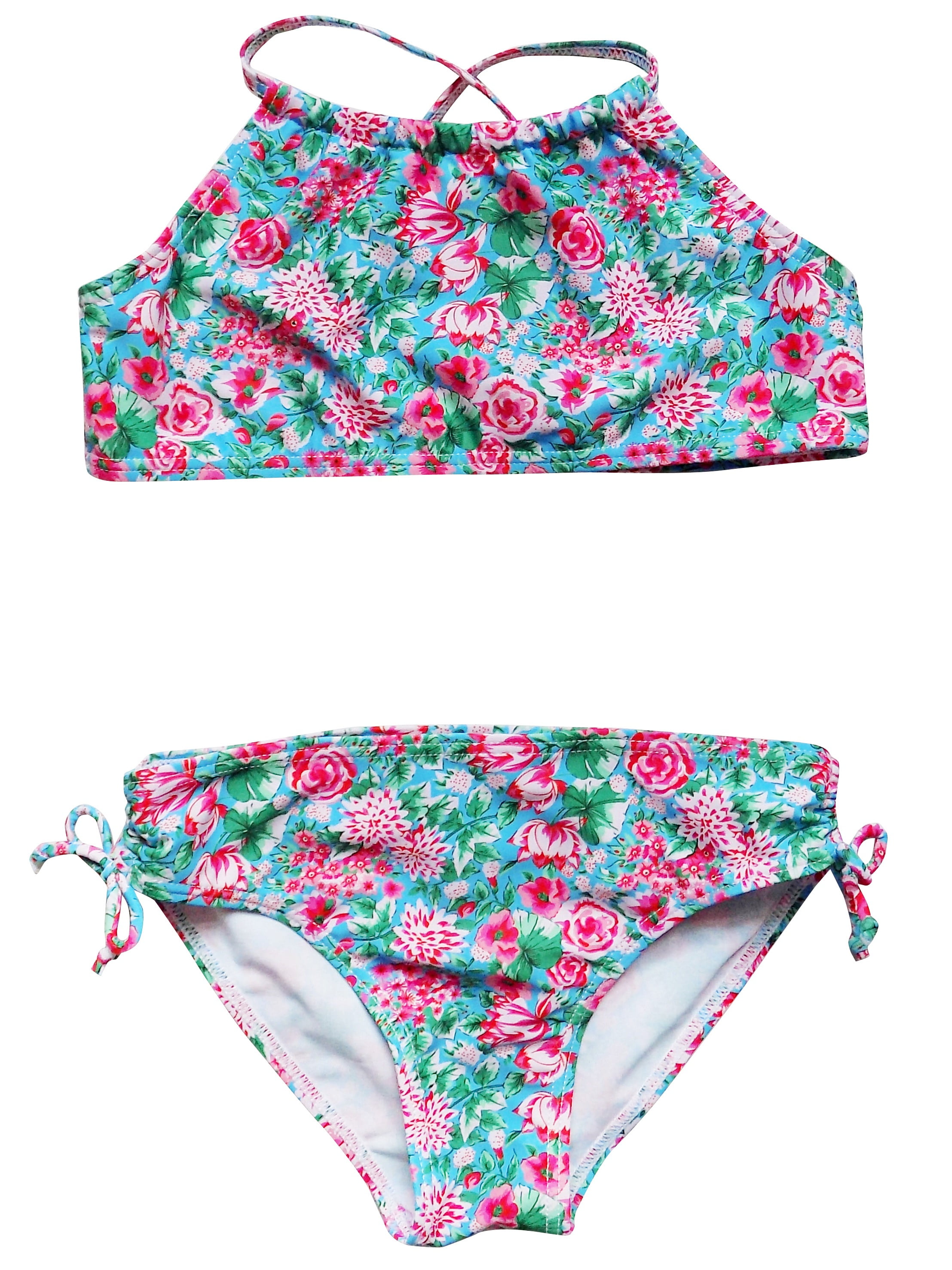 high neck bikini swimsuit