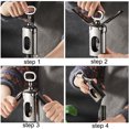 thumbnail image 5 of Zinc alloy wine corkscrew wine corkscrew wine corkscrew wing corkscrew kitchen gadget, 5 of 5