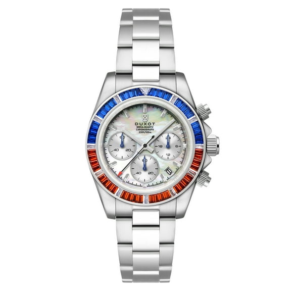 Duxot Accelero Rainbow Stainless Steel 40mm Meca-Quartz Wristwatch DX-2064-11