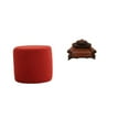 thumbnail image 1 of Elegante Reposapiés Otomano Cilíndrico Y Sofá En Miniatura Para Oficina, Dormitorio, Guardería, Apartamento, Decoración De Muebles Con Micropaisajes., 1 of 8