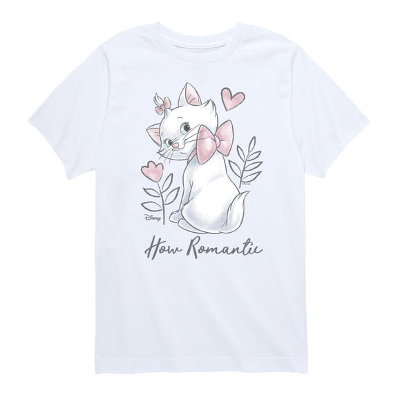 Disney - The Aristocats - How Romantic Marie - Youth And Toddler Short Sleeve Graphic T-Shirt