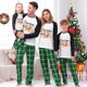 thumbnail image 3 of Pijamas familiares navideños a juego, conjuntos de pijamas verdes de ciervo, Navidad en julio, 3 of 4