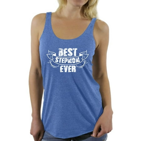 Awkward Styles Best Stepmom Ever Racerback Tank Top for Women Cute Step Mom Tops Birthday Gifts for Step Mom Racerback Tank Top for Women Best Mommy Ladies Tops Best Mother Ever Tshirts for