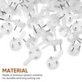 thumbnail image 6 of ROSENICE Plastic Non Trace Wall Picture Hooks Frame Hooks White 100 Pcs, 6 of 8