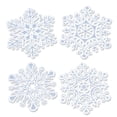 thumbnail image 2 of Beistle Pack of 24 Christmas Holiday Glittered Snowflake Cutouts 14", 2 of 2
