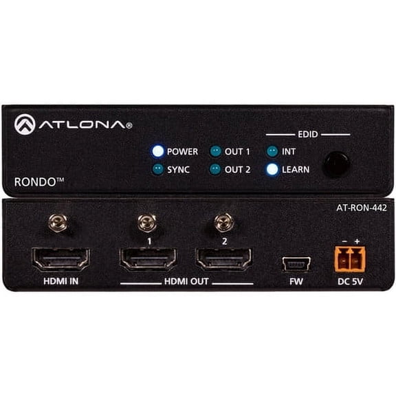 Atlona Rondo 442 4K/HDR 1x2 HDMI Distribution Amplifier