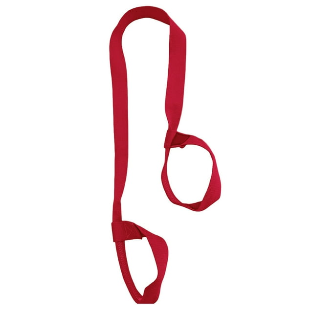 Tapis de Yoga Porte-Bébé Ajustable en Coton Accessoire D\'entraînement Physique, Rouge Vif
