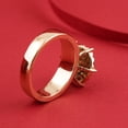 thumbnail image 5 of Silver & Stone Jewels Gold Plated Round Cluster CZ Ring Bold Statement Cocktail Ring for Women, 5 of 6