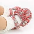 thumbnail image 3 of Infant Baby Girls Mary Jane Shoes Soft Sole Ballet Slippers with Headband Princess Dress Wedding Shoes Newborn Crib Shoes First Walkers Shoes 0-18M, 3 of 5