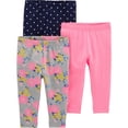 thumbnail image 1 of Leggins Simple Joys de Carter's Girls, paquete de 3, 6 a 9 meses, 1 of 1