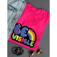 thumbnail image 3 of Be Visible Bubblegum Text T-Shirt Women -Smartprints Designs, Female XX-Large, 3 of 4