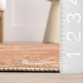 thumbnail image 3 of nuLOOM Dianna SpinClean Cotton-Blend Distressed Medallion Area Rug, 2' x 8', Runner, Dianna Rust, 3 of 10