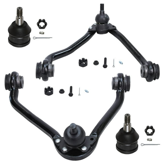 Detroit Axle - 4pc Front End Control Arms Kit for C1500 C2500 Suburban Express Savana 3500 Chevrolet GMC, 2 Upper Control Arms with Ball Joint 2 Lower Ball Joints Replacement