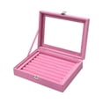thumbnail image 1 of paramount Lints Jewelry Organizer Storage Box Earrings Necklace Holder Case Pink, 1 of 6