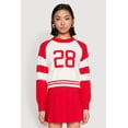 thumbnail image 2 of Womens Daisy 28 Varsity Stripe Graphic Sweater, 2 of 5