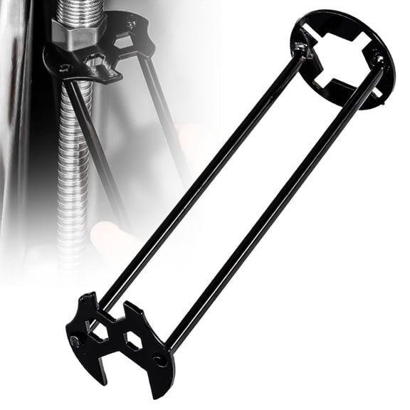 Cyenie 2026 4-In-1 Multi-Function Sink Wrench Set, Universal Plumbing Tool for Faucet Under Sink Installation in Tight Kitchen Bathroom Spaces, Black Carbon Steel, A