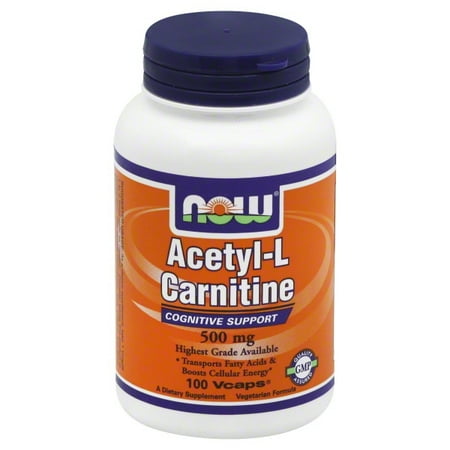 Now Foods Now  Acetyl-L Carnitine, 100 ea (Doctor's Best Acetyl L Carnitine 500 Mg 120 Veggie Caps)