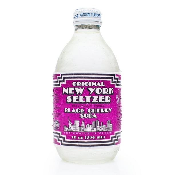 New York Seltzer Black Cherry Soda 12bottle Case