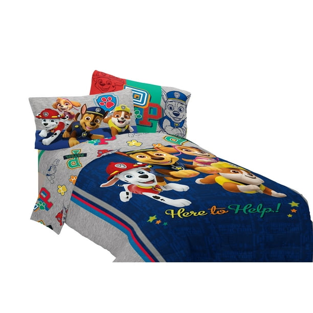 Comforter Twin Bed In Bag 4 Pcs Set, Paw Patrol Sheets For Twin Bed