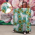 thumbnail image 4 of White Poodle Dog and Sunflowers Luggage Cover Fashion Suitcase Cover Baggage Covers Fit 25-28 Inch Luggage (Go Travel), 4 of 5