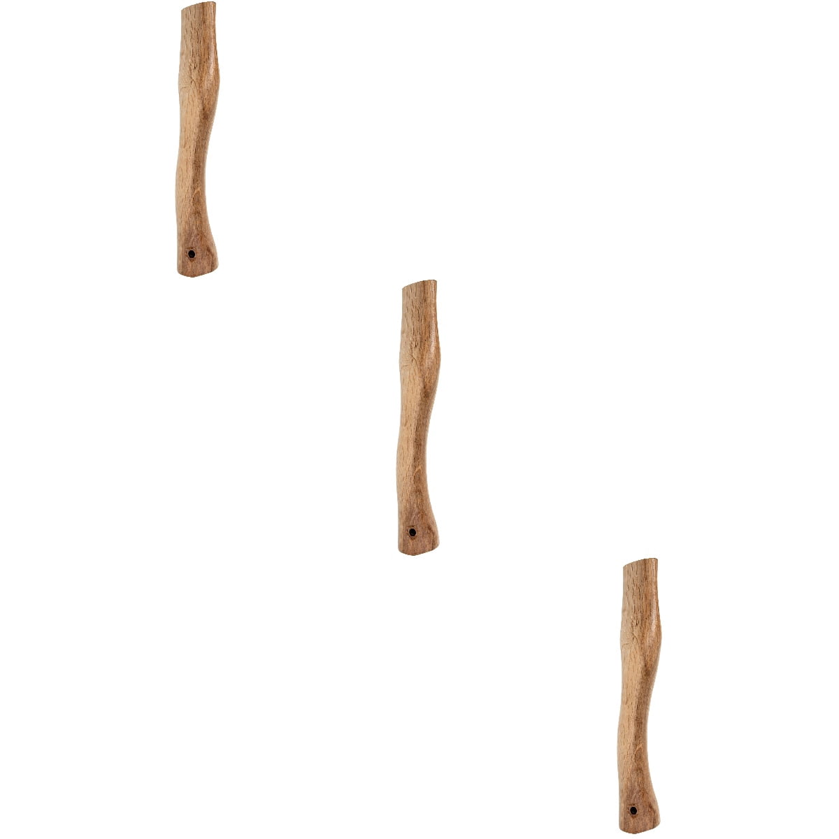 3pcs Wooden Handle Hatchet Handles Wood Replacement Handle for Camp Chopping Hatchet Scout Use 27x4.5cm