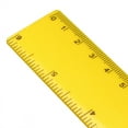 thumbnail image 3 of Uxcell 15cm 6 inches Plastic Straight Ruler Yellow Measuring Tool, 3 of 5