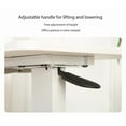 thumbnail image 6 of Overbed Table with Wheels Height Adjustable Rolling Laptop Stand for Bed and Sofa Mobile Tilting Bedside Desk, White, 6 of 10