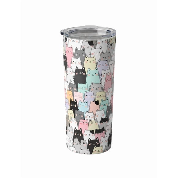 Termo de 590 ml diseño cute de gatos