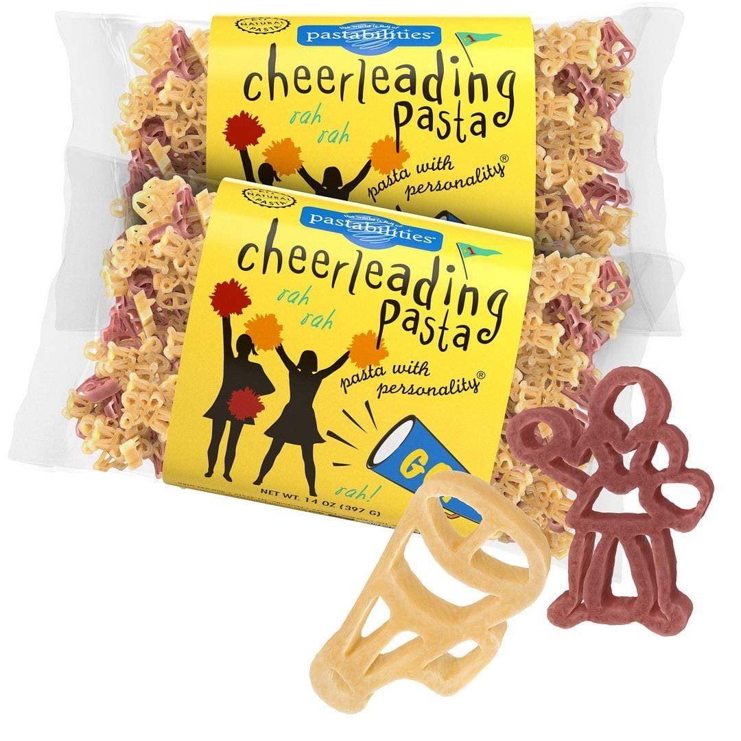 Pastabilities Cheerleading Pasta, Fun Shaped Cheer and Megaphone Noodles for Kids, NonGMO