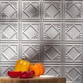 thumbnail image 6 of FASÄDE Traditional Style 4 Decorative Vinyl Backsplash 15 sq ft Kit in Argent Silver, 6 of 7