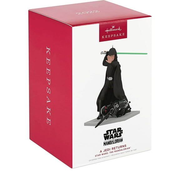 Hallmark 2022 Star Wars Mandalorian Jedi Returns Christmas Ornament New With Box
