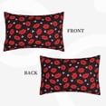 thumbnail image 2 of Naloa lips and hearts Pillowcase, Cool Pillowcase, Lightweight, Breathable, Skin Friendly Pillowcase, Hidden Zipper (No pillow core)-20"x30", 2 of 6