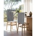 thumbnail image 3 of nqOlkjepod Black Striped Chair Covers Set of 8, Decorative Chair Back Cover, Modern Farmhouse Black White Stripes Dining Room Chair Slipcovers Removable Chair Protectors Covers for Party Banquet, 3 of 7