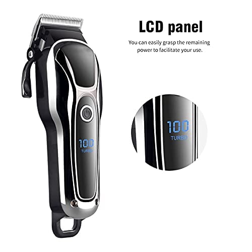 RKXQT Hair Clipper Trimmer, Electric Hair Clipper Trimmer Professional Shaving Hair Cutting Machine Powerful Limit Combs