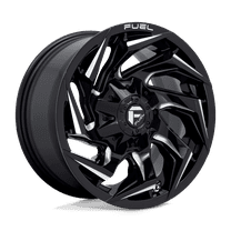 Fuel D753 Reaction 22X12 5X114.3/5X127 -44Et 125.1Cb Gloss Black Milled Wheel