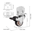 thumbnail image 2 of unbranded 4Ud Para Muebles Y Con Movimiento Silencioso Y Resistente Plata, 2 of 6