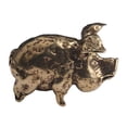 thumbnail image 4 of Abbracc Mini Brass Auspicious Pig Sculpture Cute for Side Table Collection Accessory, 4 of 9