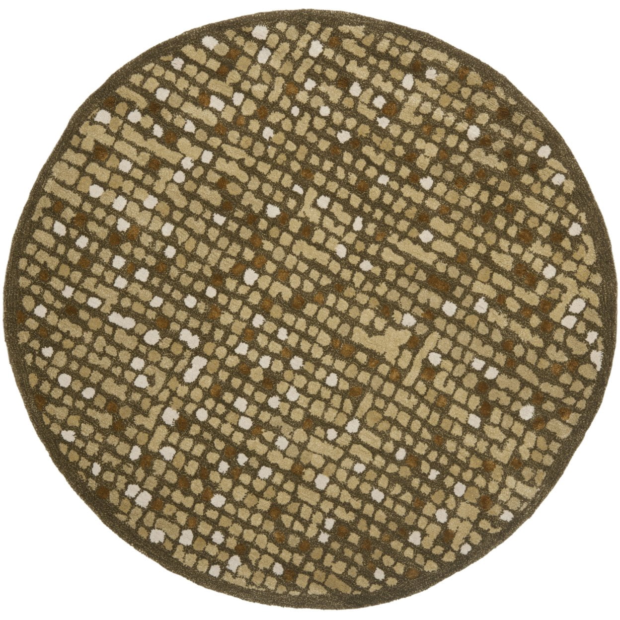 SAFAVIEH Martha Stewart Mosaic Dotted Area Rug, Oolong Tea Green, 8' x 10'