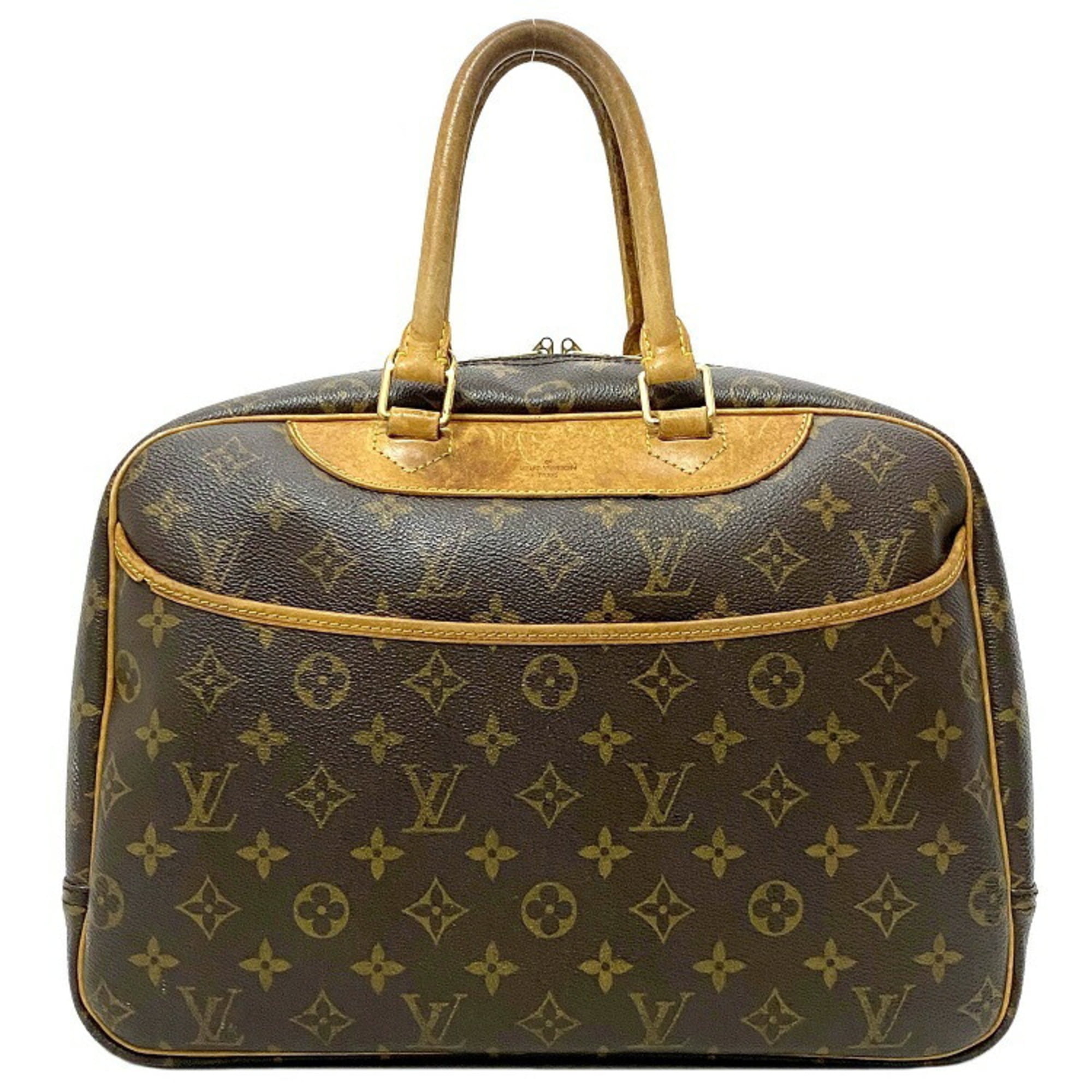 Authenticated Used Louis Vuitton Handbag Deauville Brown Monogram ...