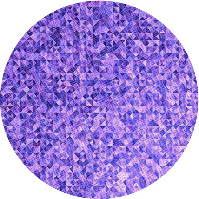 Ahgly Company Tapis d'Intérieur Lavable en Machine Carré Transitionnel Heliotrope Violet, 3 Pieds Carré