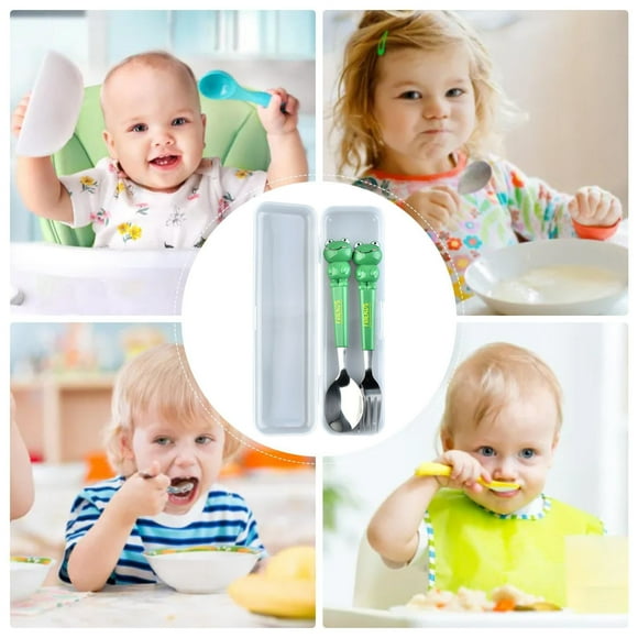 Stainless Steel Kids Cutlery | Stainless Steel Tableware For Kids | Portable Kids Utensils Stainless Steel Cutlery Set For Picnic School Fall Table Mats