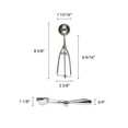 thumbnail image 2 of Excellante 1 oz stainless steel ambidextrous scoops, 1.88" diameter, comes in each, 2 of 2