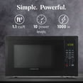 thumbnail image 2 of Farberware 1.1 cu ft Microwave Oven, 1000W Countertop Microwave Oven with 8 Auto Cook Programs, Black, 2 of 6
