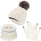 thumbnail image 2 of Xihbxyly Conjunto de Gorro, Bufanda y Guantes de Invierno, Gorro Acrílico Acogedor, Guantes para Pantalla Táctil, Elegante Bufanda Larga, Protección Contra El Frío, Deportes Al Aire Libre, Regalo de, 2 of 6