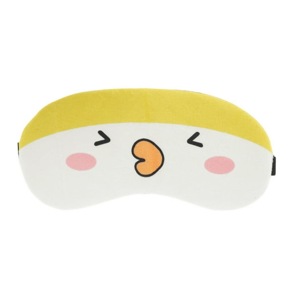 Unique Bargains 1 Pc Portable Duck Eye Mask for Home Yellow Polyester