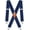 2"/Silver Clips/Navy Blue, variant on 2" Suspenders for Men Heavy Duty Strong Clips Hunting Skip Work Braces