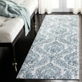 thumbnail image 3 of SAFAVIEH Isabella Trenton Floral Runner Rug, Navy/Ivory, 2'2" x 7', 3 of 10