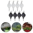 thumbnail image 2 of 4 Pack Plant Hook Pulley, Retractable Plant Hanger Black /White Black, 2 of 9