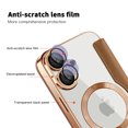 thumbnail image 3 of for iPhone 16 Case Compatible with Magsafe, Slim Fit Flip Protective PU Leather Wallet Case with RFID Blocking Card Slot Build-in Len Protector for iPhone 16, Brown, 3 of 8