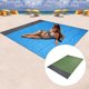 thumbnail image 3 of Greeniant Colchoneta de playa plegable, resistente al agua, sin arena, para exteriores, portátil, con bolsillo con cremallera, reutilizable, para acampar, Deportes acuáticos ejercito verde Greeniant OD023119-07, 3 of 6